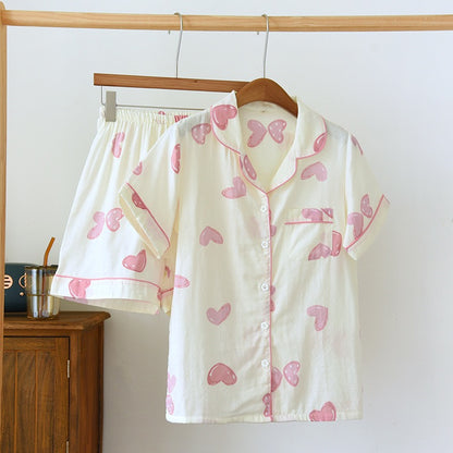 Pink Love Heart Pjs