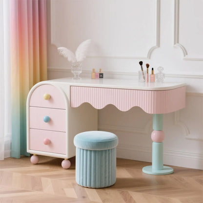 Pink Pastel Danish Dressing Table