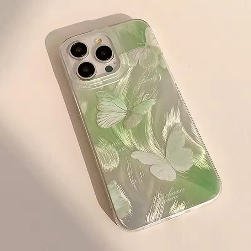 Sparkly Gradient Butterfly iPhone Case