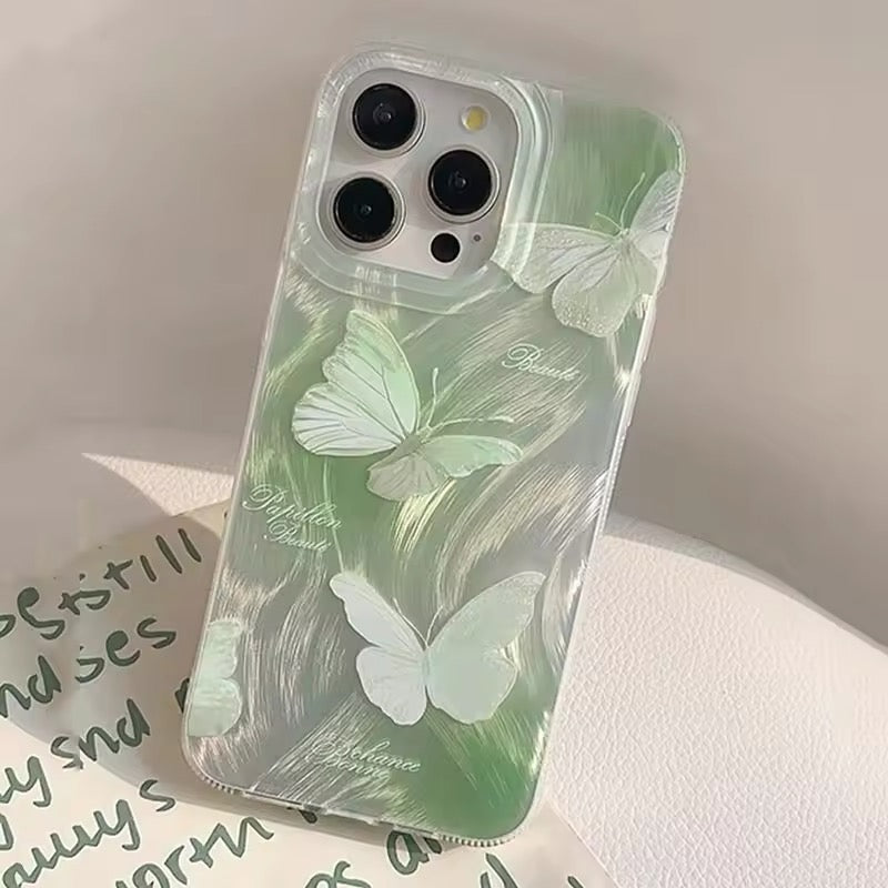 Sparkly Gradient Butterfly iPhone Case