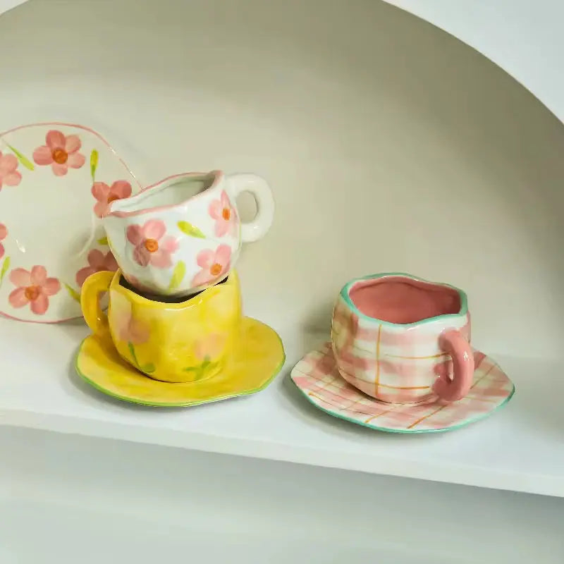 Floral Brunch Tea Cup & Saucer CreativeFemininity