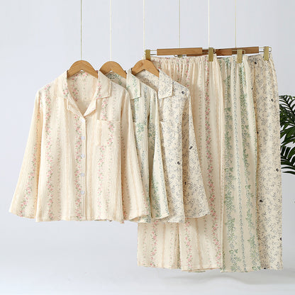Vintage Floral Print Pyjamas