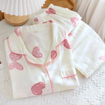 Pink Love Heart Pjs