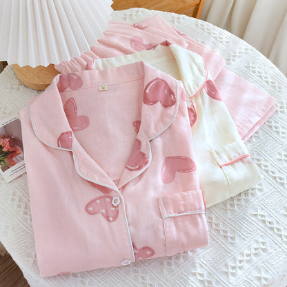 Pink Love Heart Pjs