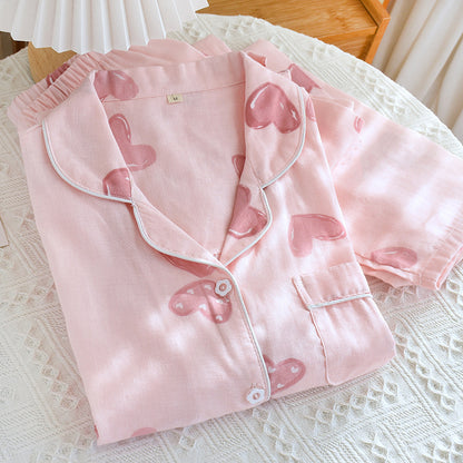 Pink Love Heart Pjs