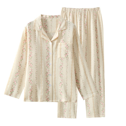 Vintage Floral Print Pyjamas