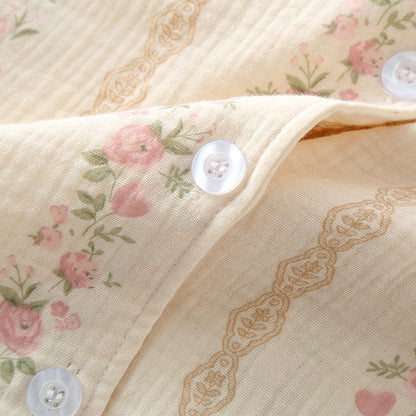 Vintage Floral Print Pyjamas