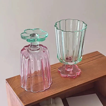 two tone kawaii drinking glass 