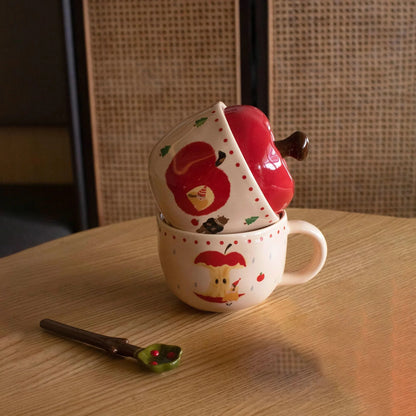 Apple Shape Coffee Cup Set