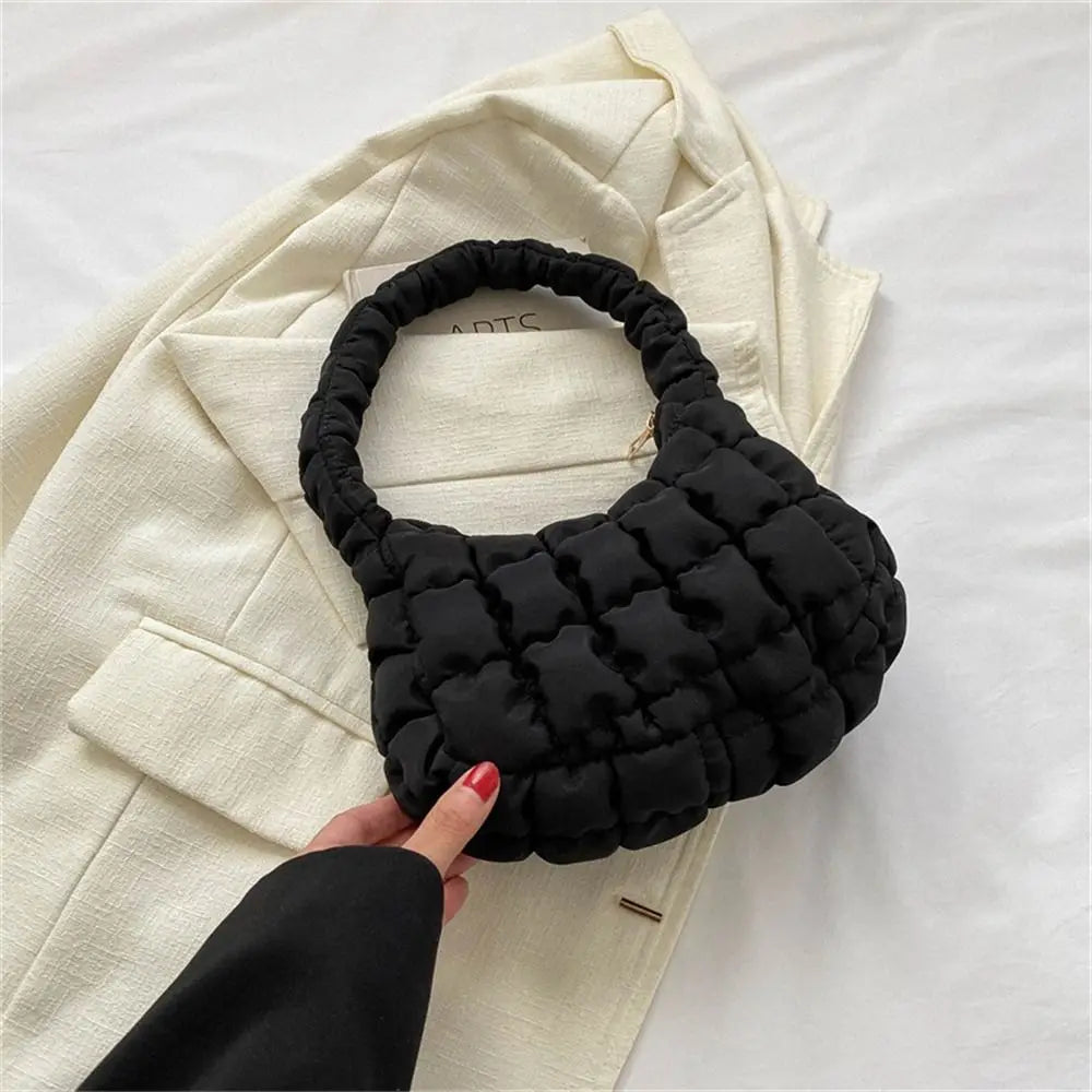 Mini Quilted Puffer Handbag - All Colours