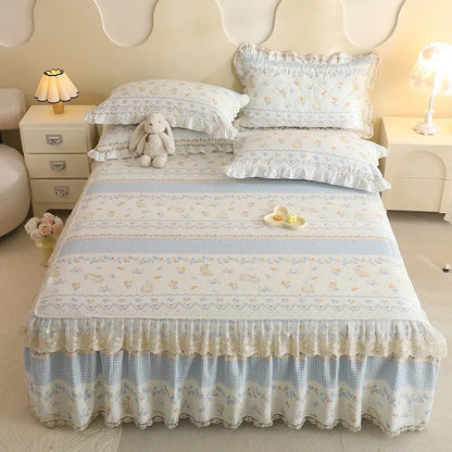 Shabby Chic Lace Ruffle Bedskirt