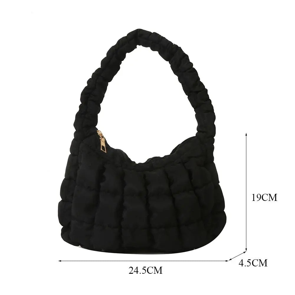 Mini Quilted Puffer Handbag - All Colours