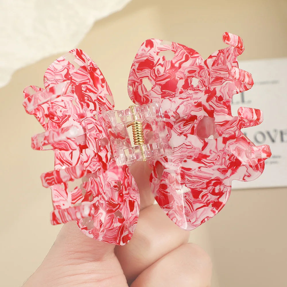 Pink Orchid Hair Claw Clip 