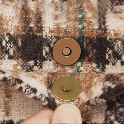 Brown Plaid Tote Bag