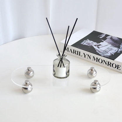 Acrylic Vanity Stand With Chrome Legs