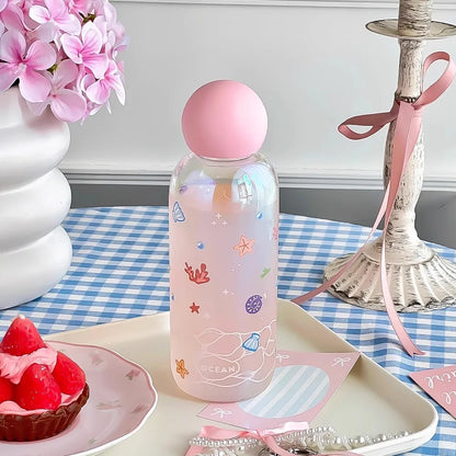 Whimsy Glass Mini Water Bottles