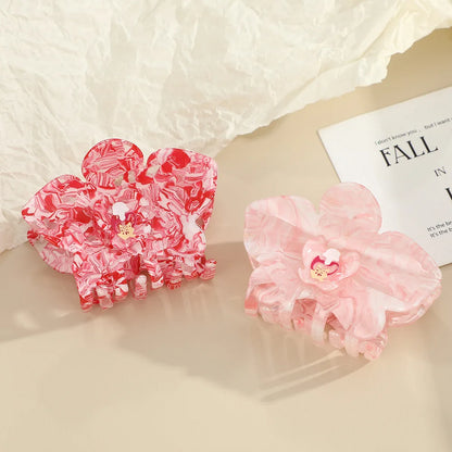 Pink Orchid Hair Claw Clip 