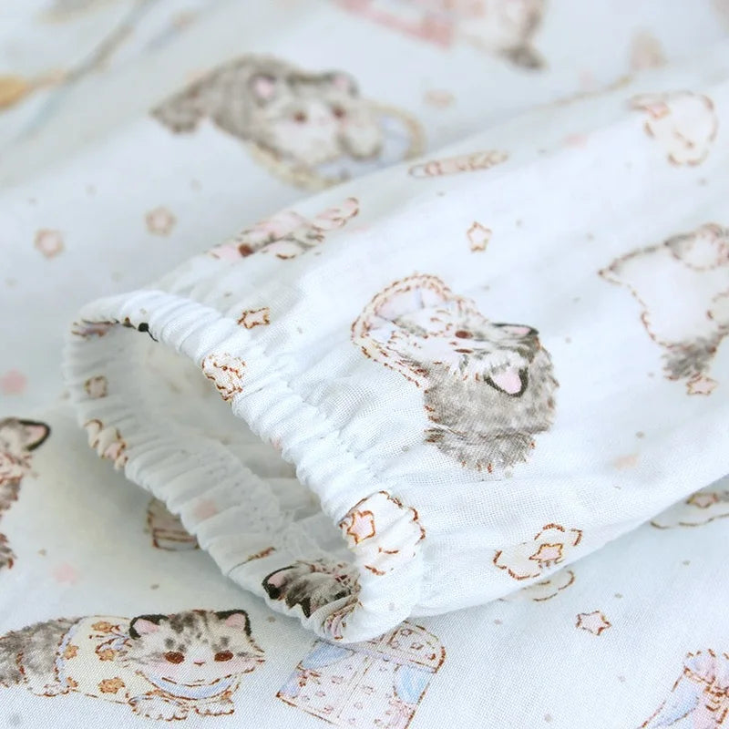 Women's 100% Cotton Cute Kawaii Pj Sets