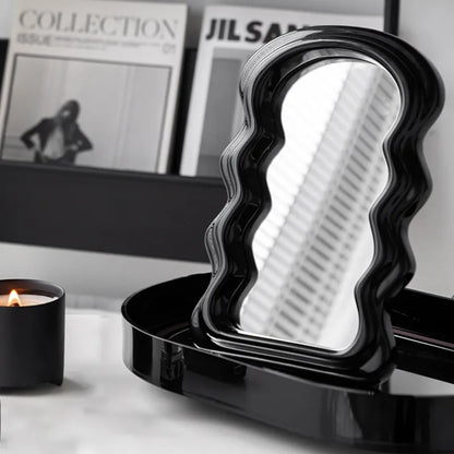 Wavy Table Top Mirror