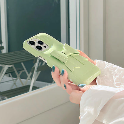 3D Bow Embossed iPhone Case