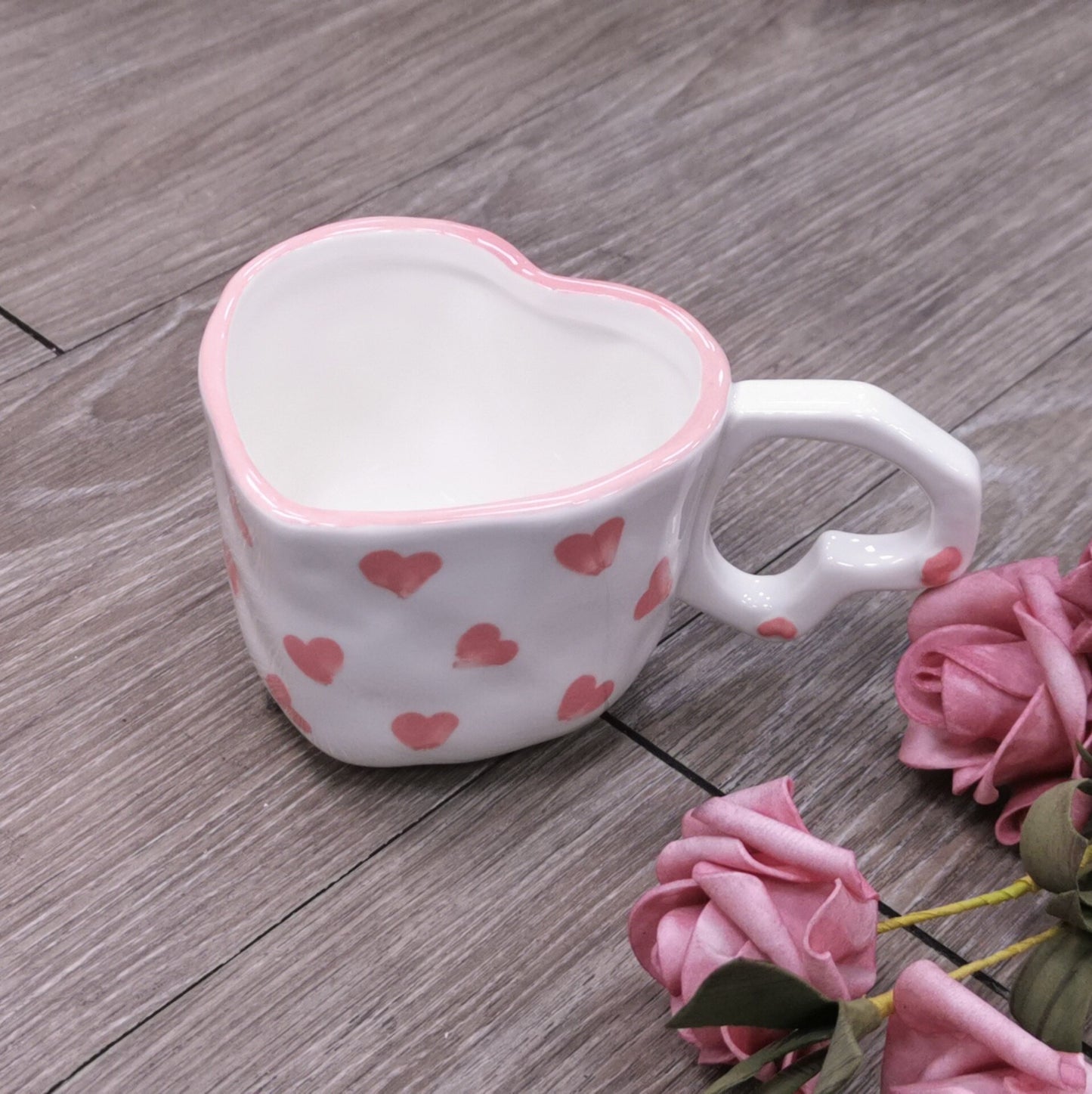 Heart Shape Ceramic Mug