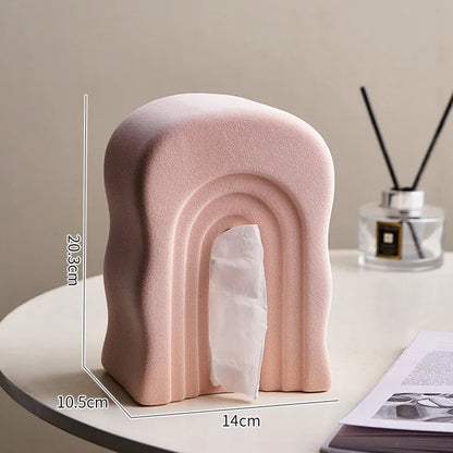 Arched Ceramic Decorative Tissue Box