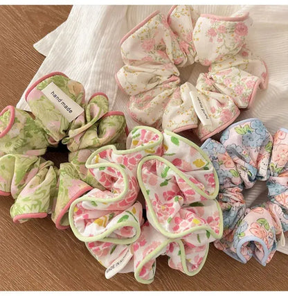 Cotton Floral Scrunchie CreativeFemininity