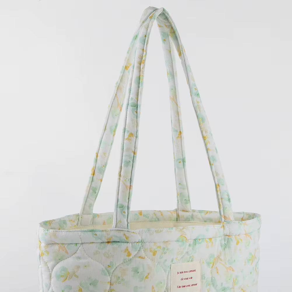 Floral Quilted Tote Bag - All Colours