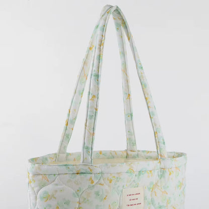 Floral Quilted Tote Bag - All Colours