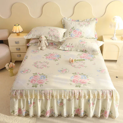 Shabby Chic Lace Ruffle Bedskirt