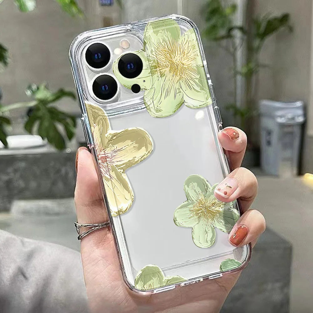 Floral Transparent iPhone Case