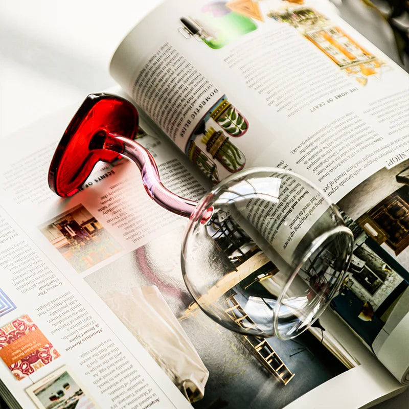 Love Heart Shape Wine Glass