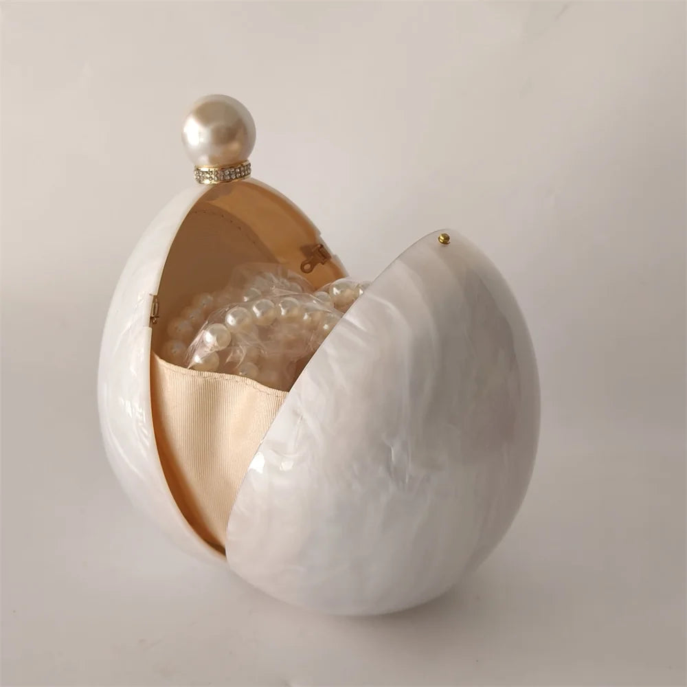 Pearl Egg Acrylic Handbag