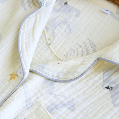 Blue & Pink Floral Pyjama Short Set