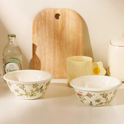 Vintage Floral Baking Bowl