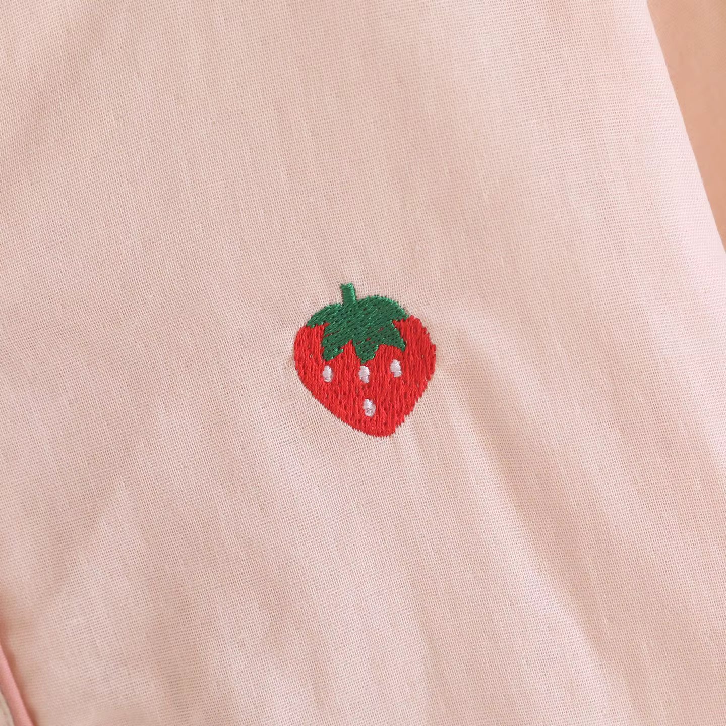 Strawberry Gingham Pyjama Set Creative Femininity