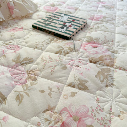 Vintage Floral Frilly Bedskirt