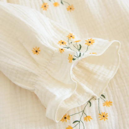 Orange Trim Kimono Pjs