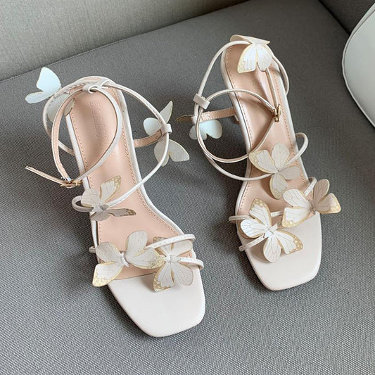 vintage style butterfly heels 