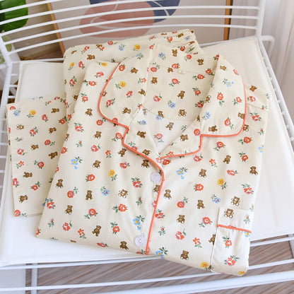 Long Sleeve Teddybear Pjs