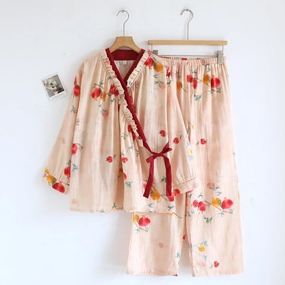 Blossom Kimono Style Wrap Pyjamas