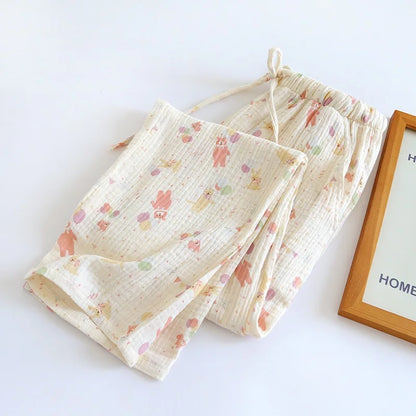 Cotton Comfy Floral Lounge Bottoms