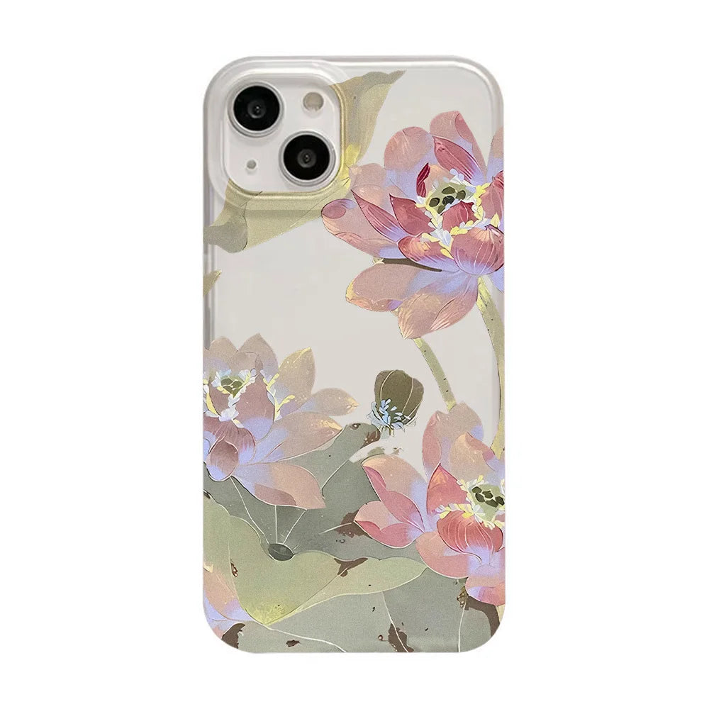 Floral Shiny iPhone Case