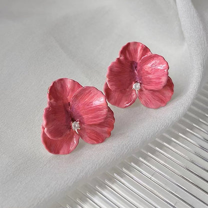 Pink Petal Earrings