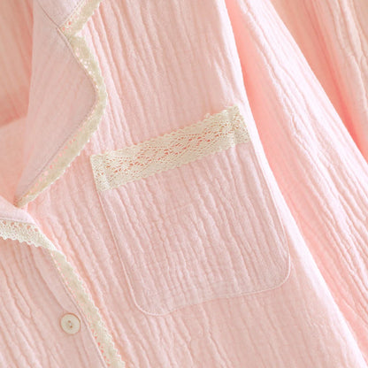  Cotton Gauze Women's Pajamas 2026 Creative Femininity