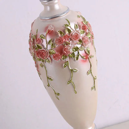 Rococo Pink Floral Tassel Lamp