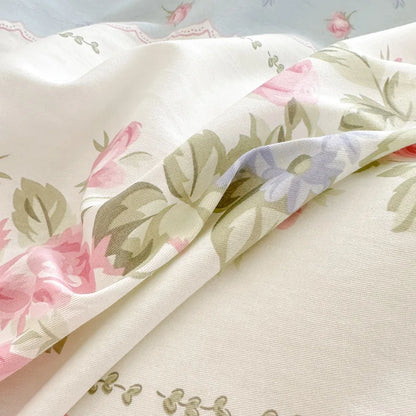 Pink & Blue Rococo Duvet Set