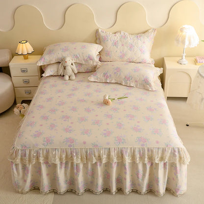 Shabby Chic Lace Ruffle Bedskirt