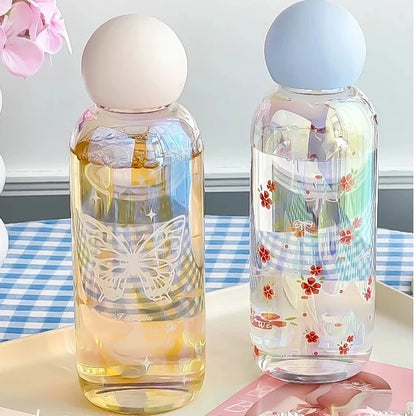 Whimsy Glass Mini Water Bottles