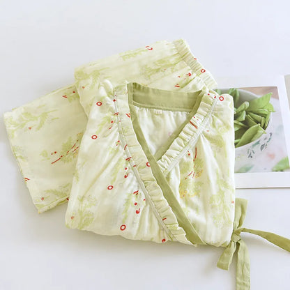 Blossom Kimono Style Wrap Pyjamas